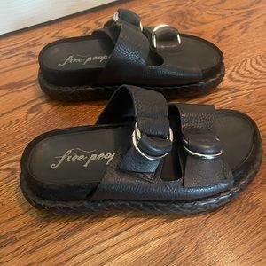 Free People Women’s Black Platform Sandal